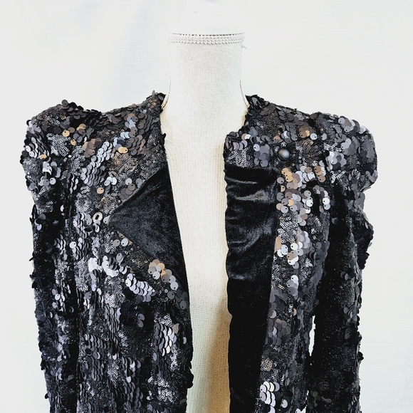 NWT BLANKNYC Audrey Sequin Jacket size X-small - Picture 7 of 15